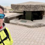 Chris cycled past the small fort with the gun still in place