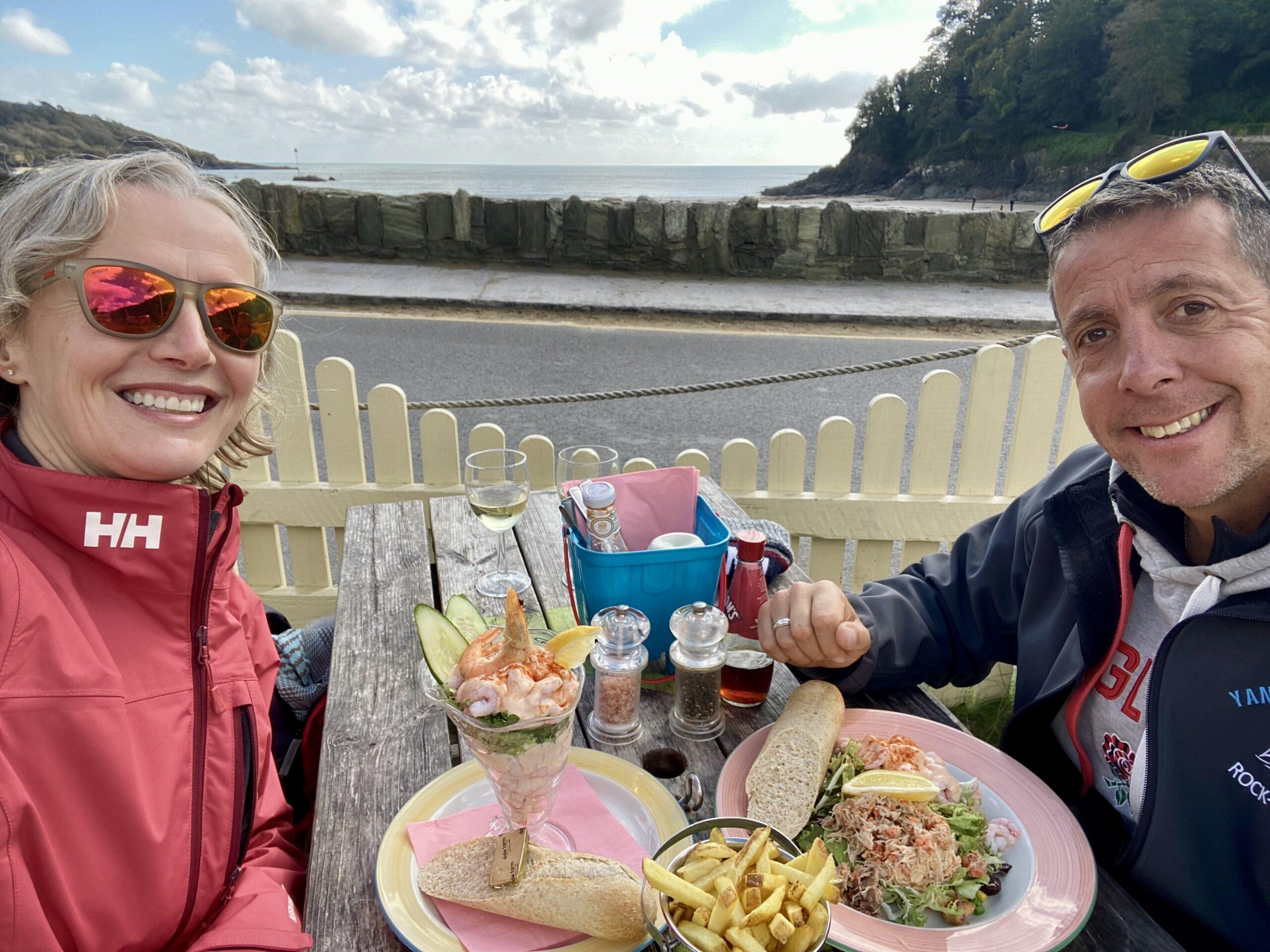 Lunch at the winking prawn