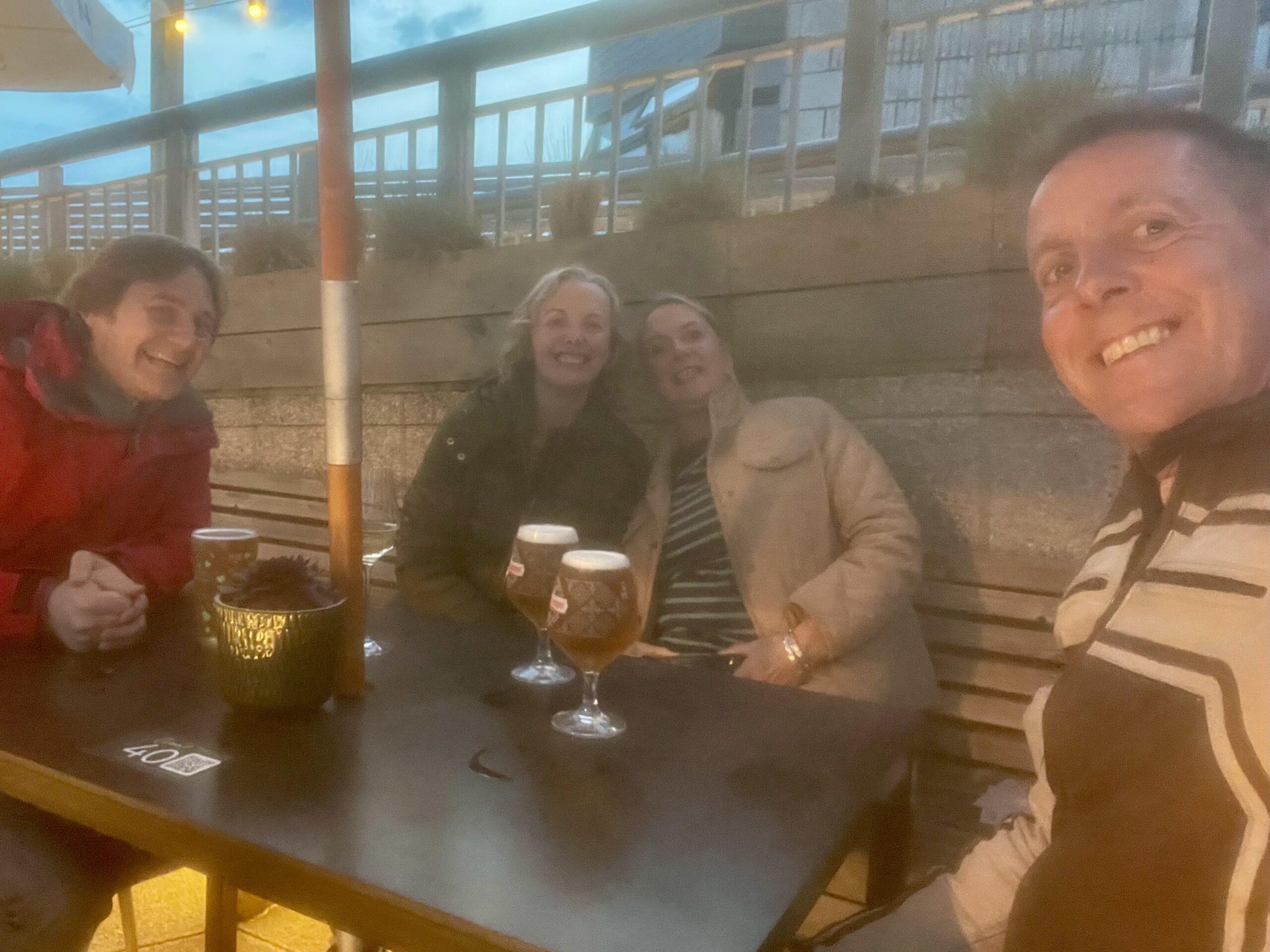 Catching up with Sarah and Mel in Torquay