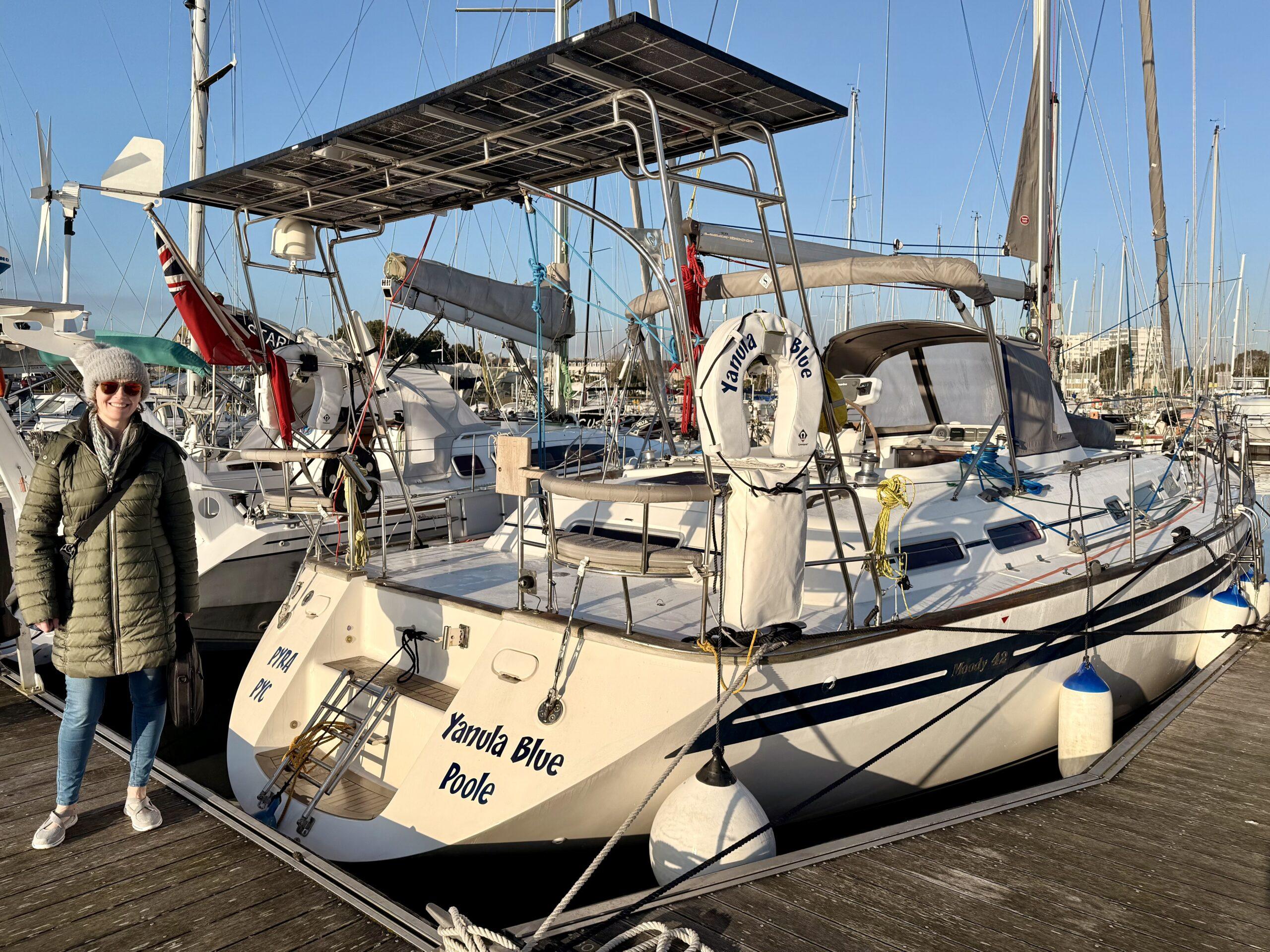 Tied up in Cherbourg and off to check in. 